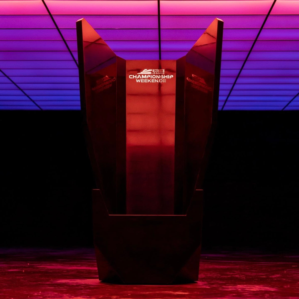 Call of Duty League championship throne designed by Sheron Barber